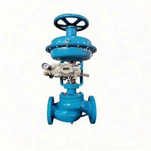 Pneumatic Globe Control Valve for Safety Relief with Spring Return Actuator and PTFE Seat High Temperature Cryogenic Low