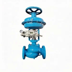 Pneumatic Globe Control Valve for Steam with Proportional YT4300 Positioner 5 Inch Class150LB WCB with Diaphragm Actuator