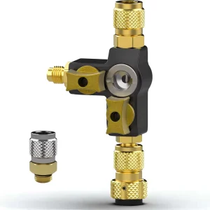 Pneumatic HVAC Valve Core Remover Tool Dual Size SAE 1/4″ 5/16″ 20 Valve Cores Fits R22 R12 R407 R410A R404A R32 R600