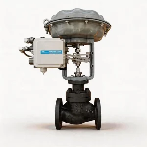 Pneumatic Industrial Control Valve with Diaphragm Actuator for Steam Flow Modulating High Temp Linear DN40 PN25