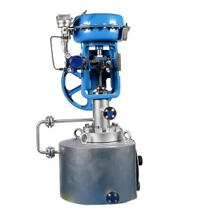 Pneumatic Insulated High Pressure Angle Valve 2500LB Flange Regulating Valve for Chemical Industry Petroleum
