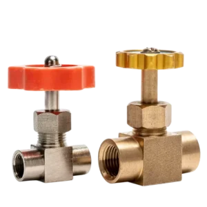 Pneumatic Needle Valve Copper Tube Ferrule 6 Pin Needle Valve On Both Ends