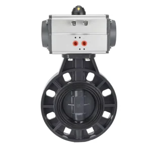 Pneumatic PVC Plastic Butterfly Valve