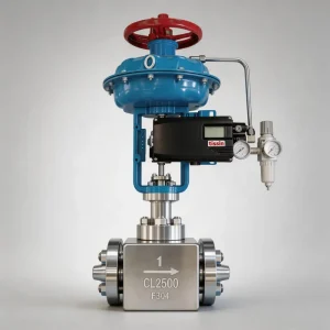 Pneumatic Smart Control Valve with 4 20mA Positioner and PTFE Seal for High Pressure Steam Globe Stainless Steel Diaphragm