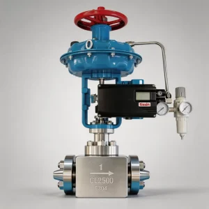 Pneumatic Smart Control Valve with Cage Actuator and 4-20mA Control for Gas Steam Water Stainless Steel PTFE Diaphragm Seal