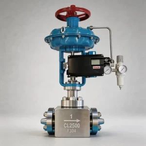 Pneumatic Smart Control Valve with Diaphragm Positioner and PTFE Seal for Oil Heater Compressor Stainless Steel Globe Pressure