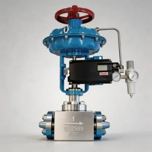 Pneumatic Smart Control Valve with Digital Controller and 4-20mA for Nitrogen Oil Steam Stainless Steel PTFE Diaphragm Cage