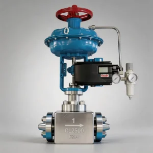 Pneumatic Smart Control Valve with Digital Positioner and 4-20mA Input for Low Pressure Gas Nitrogen Stainless Steel Seal