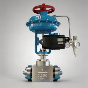 Pneumatic Smart Control Valve with Digital Positioner and PTFE Seal for Steam Water Compressor Stainless Steel Globe Diaphragm