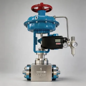 Pneumatic Smart Control Valve with Modulating Actuator and PTFE Cage for Steam Heater Dump Stainless Steel Globe Pressure