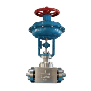 Pneumatic Smart Control Valve with Modulating Positioner and PTFE Seal for High Pressure LPG Nitrogen Stainless Steel Globe