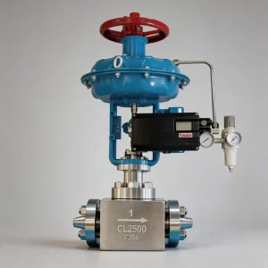 Pneumatic Smart Control Valve with Proportional Positioner and RS485 for Industrial Steam Heater Stainless Steel Globe PTFE