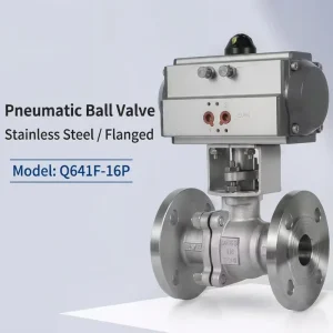 Pneumatic Stainless Steel Flange Ball Valve With ISO Mounting Pad For High Temperature Steam
