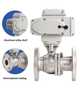 Pneumatic Stainless Steel SS304 SS316 Ball Valve Male Connection 1/2-2 Port Size Water Application General Use OEM 3 Year
