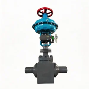 Pneumatic Steam Control Valve 2-Way Globe Type with PFA Lining and Pneumatic Piston Actuator for Chlorine