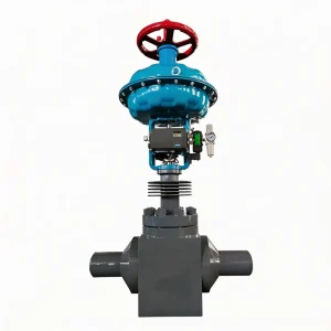 Pneumatic Steam Control Valve Globe Type with Adjustable Needle and Diaphragm Seal for Heat Exchanger
