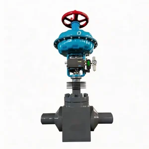 Pneumatic Steam Control Valve for Cryogenic Service with Low Temperature PTFE Seal and Flange Connection DN25