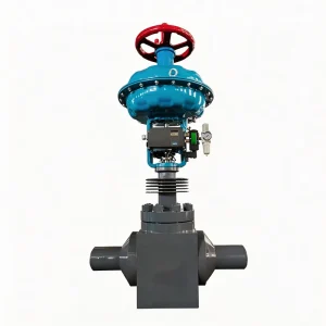 Pneumatic Steam Control Valve for Urea Plant and Acid Service with High Pressure Cage Trim Assembly