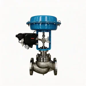 Pneumatic Steam Control Valve with 2 Position Solenoid Pneumatic Cylinder for Turbine Inlet Steam Flow Rate Regulating System