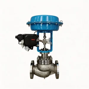 Pneumatic Steam Control Valve with 2 way Globe Type and Electric Actuator for Chilled Water Line Industrial System Flow Rate