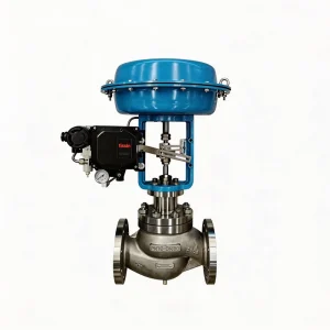 Pneumatic Steam Control Valve with Compact Diaphragm Actuator and Ptfe Packing for Acid Service High Pressure Flow Regulation