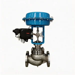 Pneumatic Steam Control Valve with Hydraulic Actuator and Fail Safe Spring for Emergency Shutdown System in Pipeline and Plant
