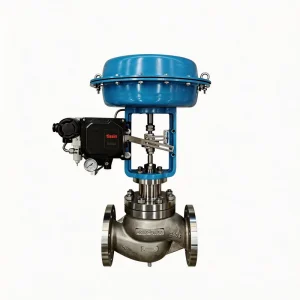 Pneumatic Steam Control Valve with Multi Turn Electric Actuator and Handwheel for Water Treatment Industrial System Flow