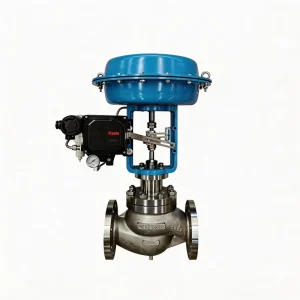 Pneumatic Steam Control Valve with Self Operated Pressure Regulator and Strainer for Steam Dump Heater with Relief
