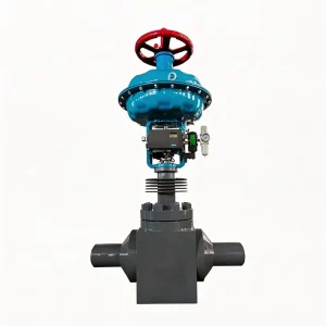 Pneumatic Steam Control Valve with Solenoid Valve and Limit Switch for Emergency Shutdown System A105
