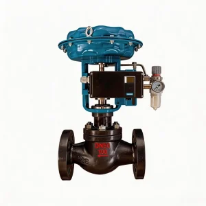 Pneumatic Temperature Control Valve Hydraulic Operated Stainless Steel Globe Cage Trim for High Pressure Steam with PTFE Seal