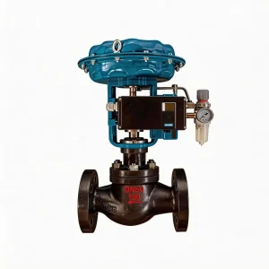 Pneumatic Temperature Control Valve Industrial Globe Precision Seal for Hot Oil System with Self Operated Actuator and 4-20mA