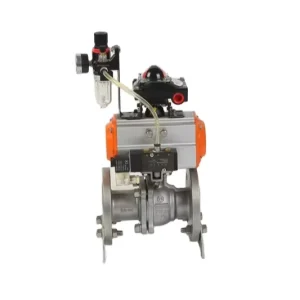 Pneumatic V Port Ball Valve for Water Control OEM Customizable