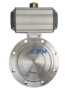 Pneumatic Vacuum Butterfly Valve Stainless Steel Vacuum Isolation Valve