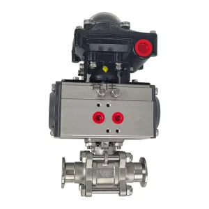 Pneumatic Vacuum Three-Piece Ball Valve Stainless Steel Ball Valve