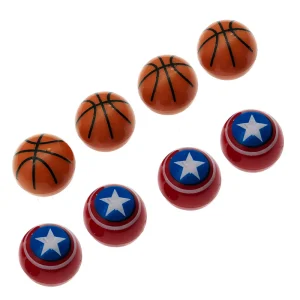 Popular Different Ball Designs Tire Stem Caps Smile Face Wheel Tire Valve Cap