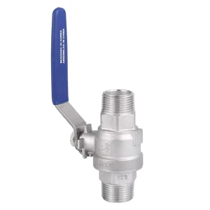 Precision Casting 304 Stainless Steel 2PC Double Outer Tooth Wire Ball Valve Customized Support Place Origin