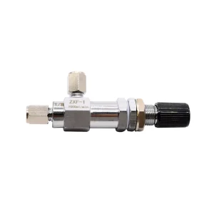 Precision Manual Flow Control Valve ZXF 1 Model Orifice Needle Metering for Gases Air Nitrogen CO2 with 1/4in Port