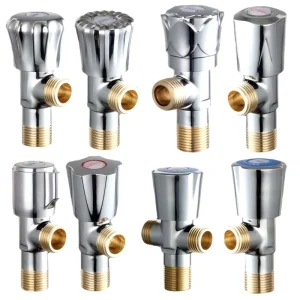 Premium Brass Hot Cold Water Mixing Valve Triangle Heavy Duty Bathroom Accessories