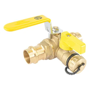 Press Connection Ball Valve With Drain