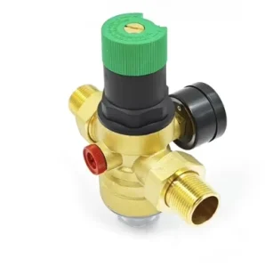 Pressure Reducing Valve Water with Pressure Gauge and 316 Steel Strainer Filter