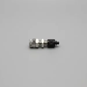 Presta Air Chunk Tire Inflator Dust Cap AIV06 Nozzle Adapter Schrader Valve with Push to Connect 6MM RV Inflation Valves