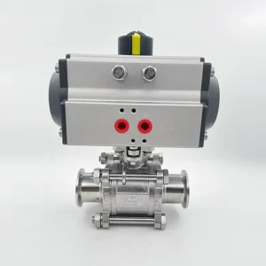 Professional Factory Customized Stainless Steel Three Way Ball Valve Pneumatic Actuator OEM Support High Control Water ANSI Tri