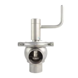 Professional Manufacturer Stainless Steel Sanitary Manual Divert Seat Valve Reversing Stop Valve