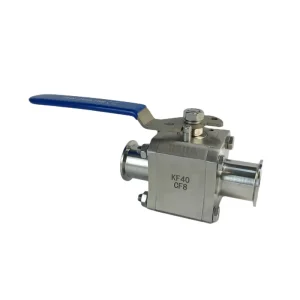 Professional Stainless Steel Ultra High UHV 2 Way Vacuum Ball Valve
