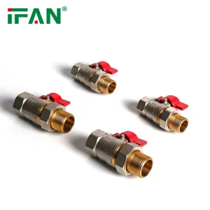 Professional Supply Copper Valve 1/2” 1” Valve Ball GB/T 13663 Thread Single Male Brass Valve Ball