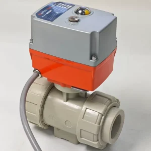 Programmable Electric Actuator PVC Brass Stainless Steel Ball Valve Water Control for Chemical Irrigation