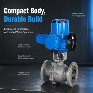 Q-Type Switching Ball Valve Electric Actuator, Motorized Stainless Steel Ball Valve