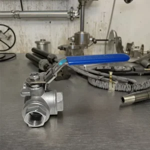 Q1231-B Three Way T Type Stainless Steel Female Thread Three Way Manual Ball Valve