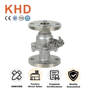 Q41F CF8 Stainless Steel Flanged Ball Valve High Platform Manual Shutoff Valve PN16 API DIN JIS for Water Gas Oil 1/4in-24in