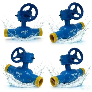 Q61F-16 DN15-DN500 Reduced-Bore Fully Welded Carbon Steel Manual Ball Valve with PTFE Seal